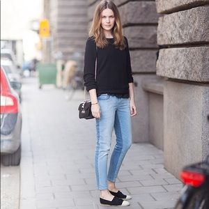 Zara two tone denim jeans